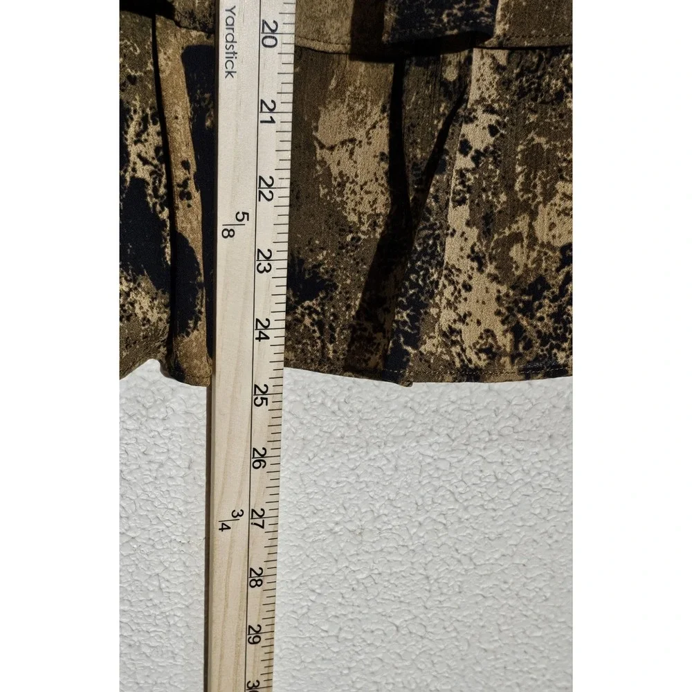 Linea‎ By Louis Dell'olio Sm Earthtone Teired Midi Skirt Flowy Boho Fairy Grunge - Picture 10 of 11